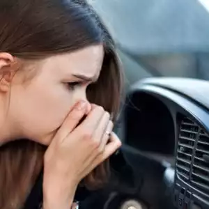 smelly car ac