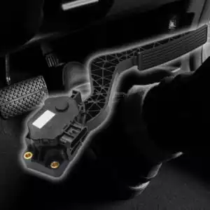 Accelerator Pedal Position Sensor with Accelerator Pedal Background