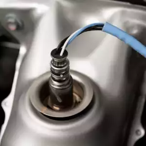 new oxygen sensor part installed in a modern car