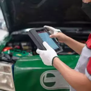 car engine and scan tool