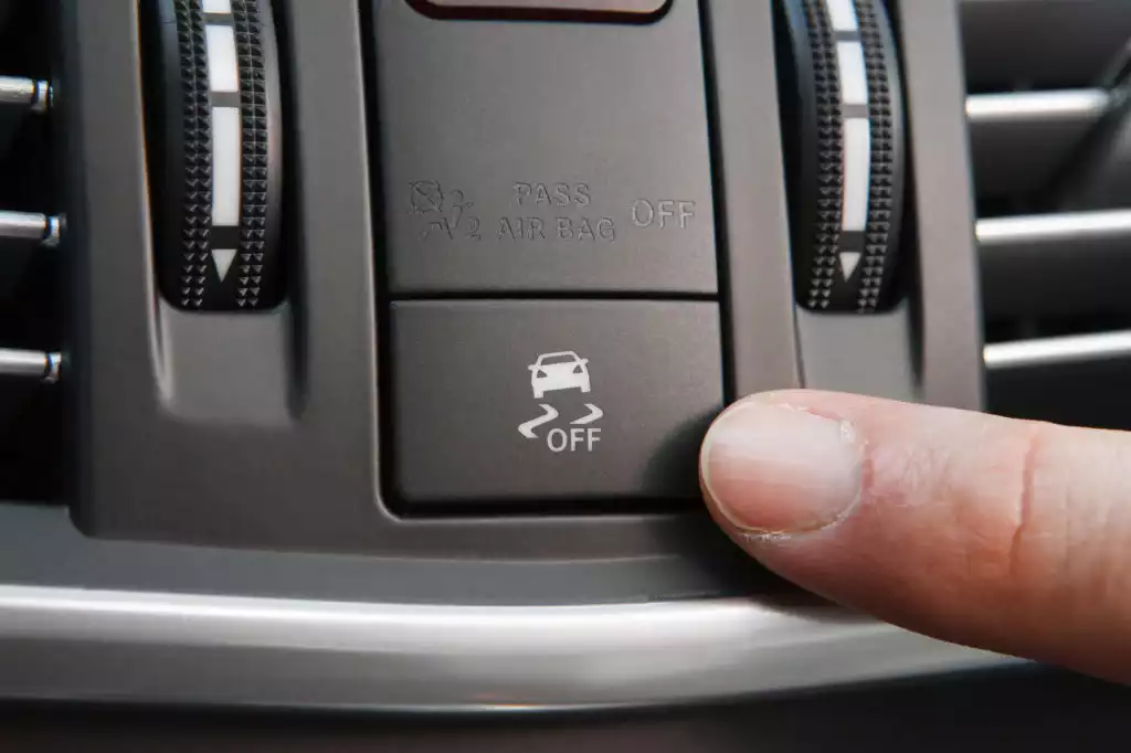 car vdc or esc system button