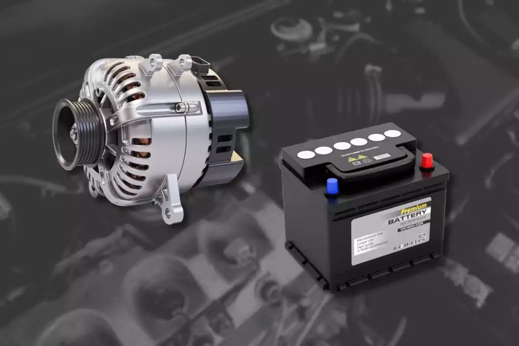car alternator and battery images