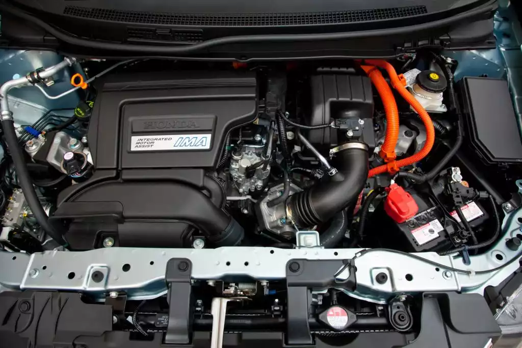2012 honda civic hybrid engine area honda newsroom