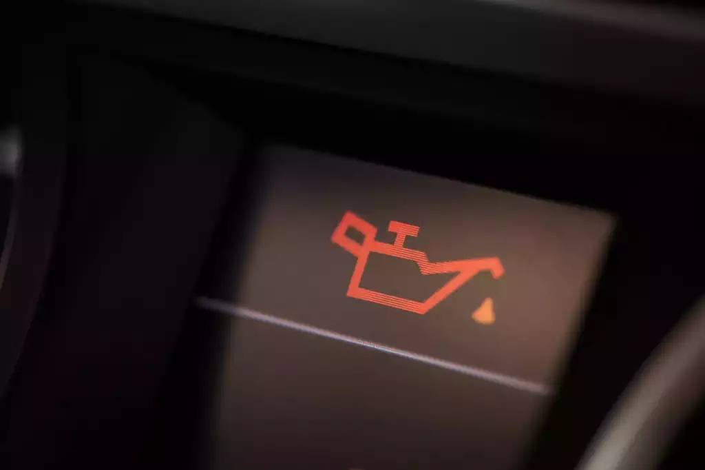 car oil change light sign