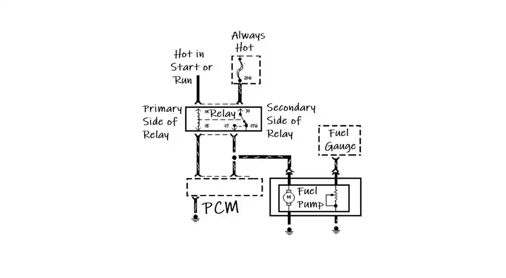 fuel pump relay diagram