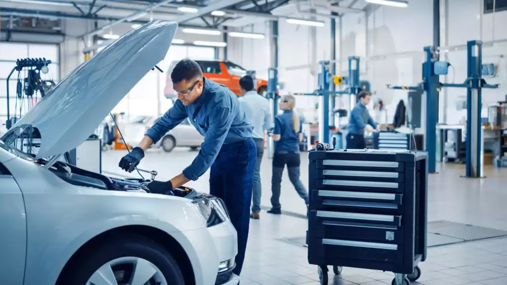 certified mechanic doing professional work