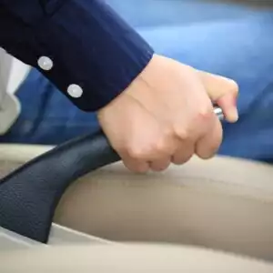 center lever parking brake