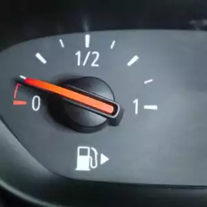 car fuel with only a quarter left