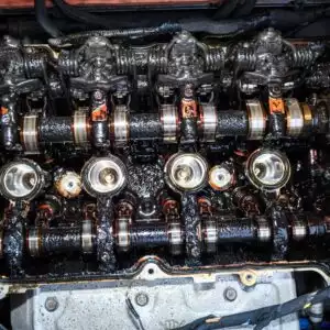 oil sludge in an engine