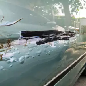 bubbles formed in car van paint