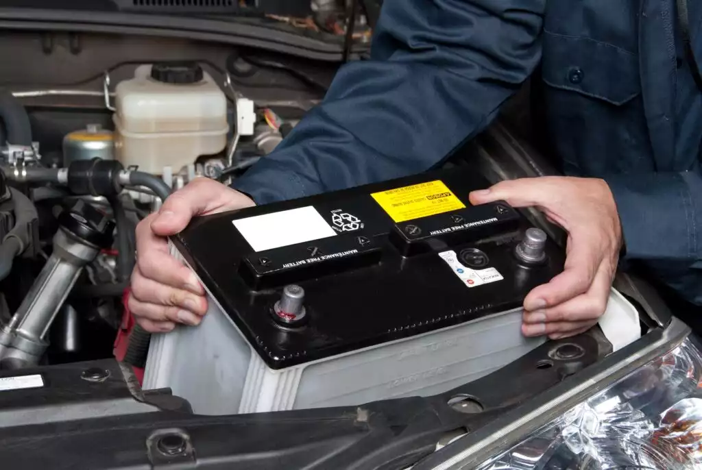 removing a drained car battery