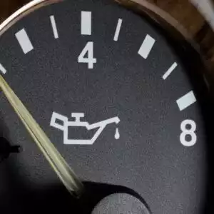 image of a car oil pressure gauge