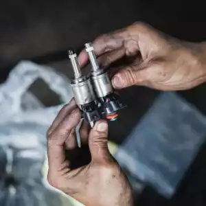 old and new fuel injector
