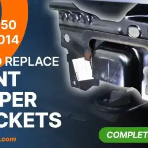 how to replace the front bumper brackets ford f150