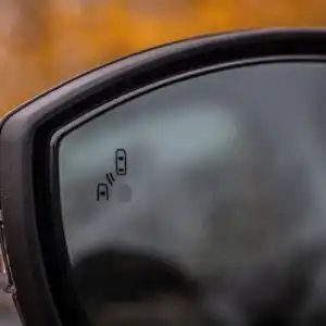 side mirror with a blind detection system