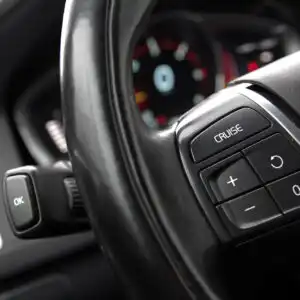 cruise control button of a modern car