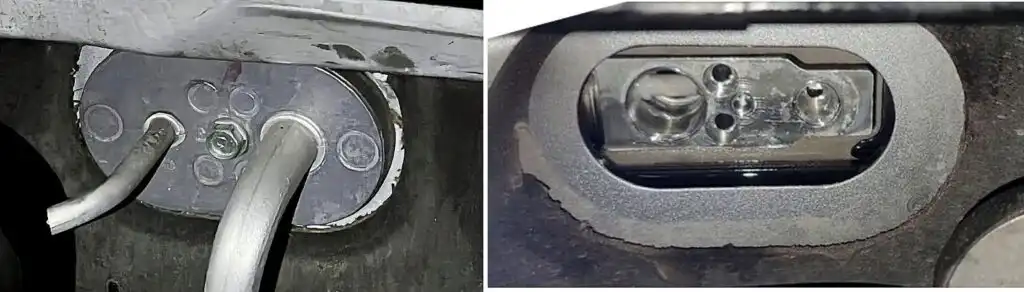 thermal expansion valave inside the dashboard near the evaporator core for 2003 2007 honda accord