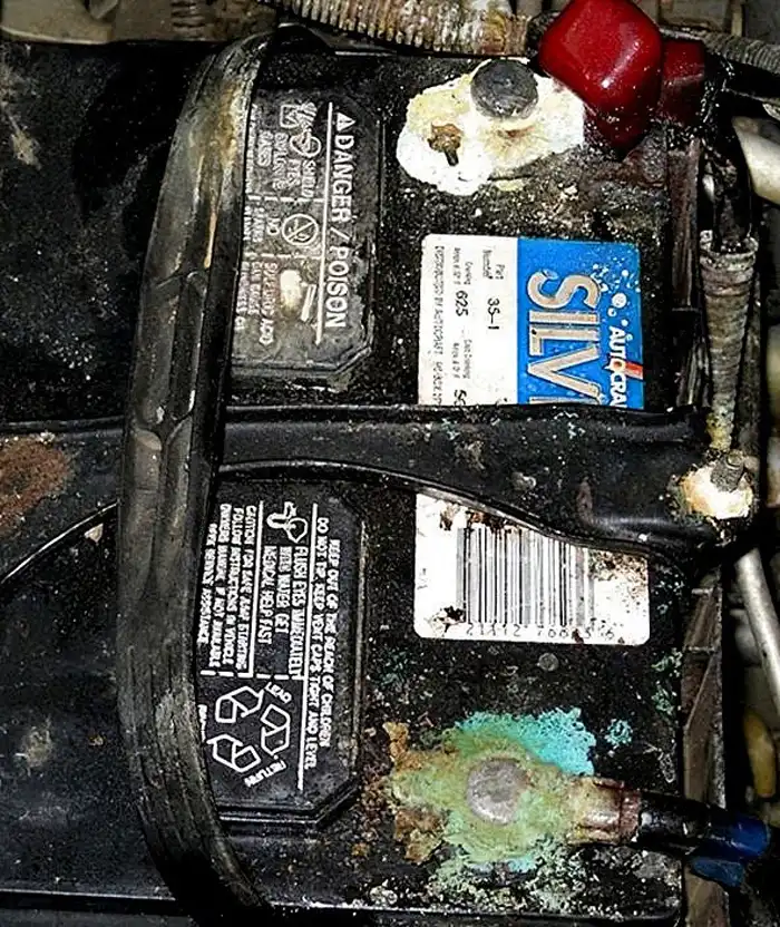 battery or battery terminals need cleaning or replacement