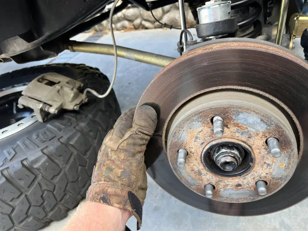 pulling the brake rotor off