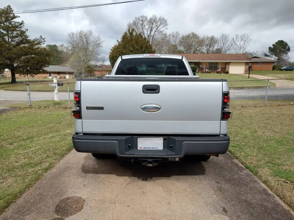 aftermarket anzo upgrade headlights installed on a 2007 ford f 150