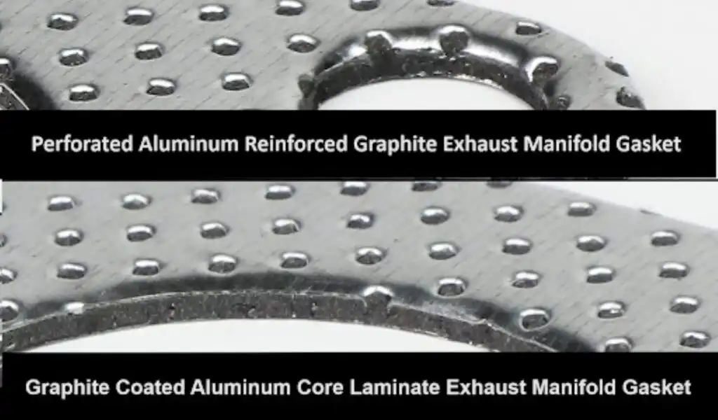 exhaust manifold gasket coated with aluminum