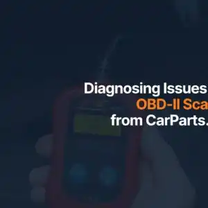 checking car issue with obd scanner from carparts