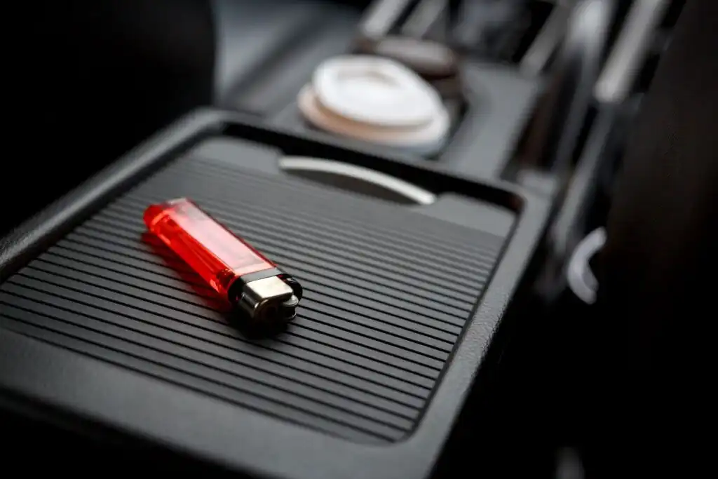 lighter on car center console