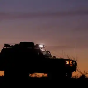 vehicle with offroad lights