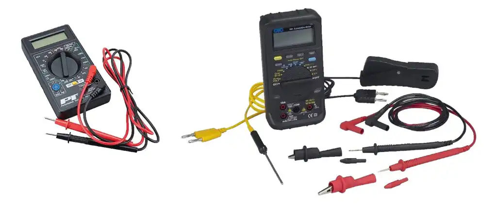 various multimeters for diy work