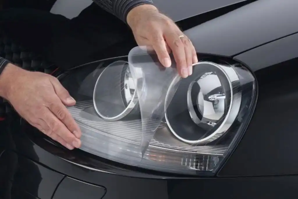 installing a weathertech headlight protector
