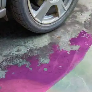 coolant leak underneath a vehicle