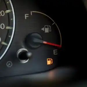 running out of gas while driving