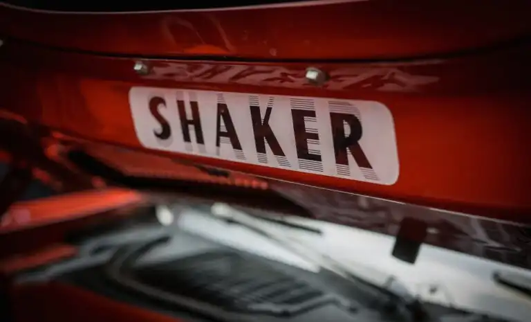 shaker hood close up