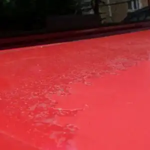 red car clear coat peeling off