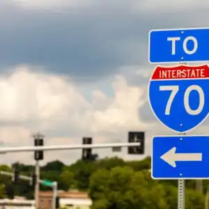 interstate 70 road sign