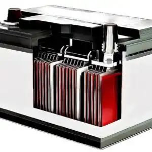 car battery diagram showing inside