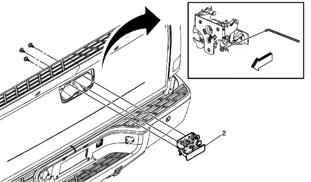 tailgate handle diagram