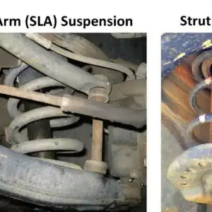 comparison between sla suspension and strut suspension