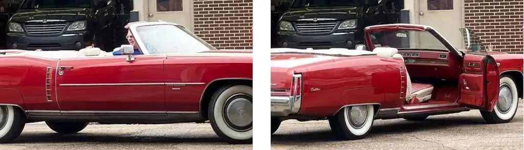 long classic car door hinge load example