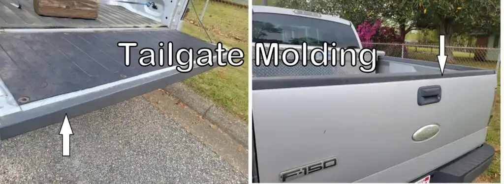 tailgate molding location