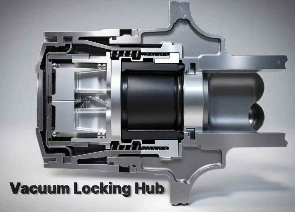 vacuum locking hub cutaway illustration