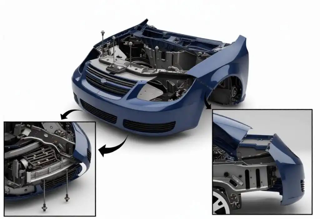 bumper cover retainer diagram
