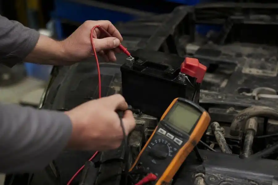 Testing Powersports Battery With Multimeter